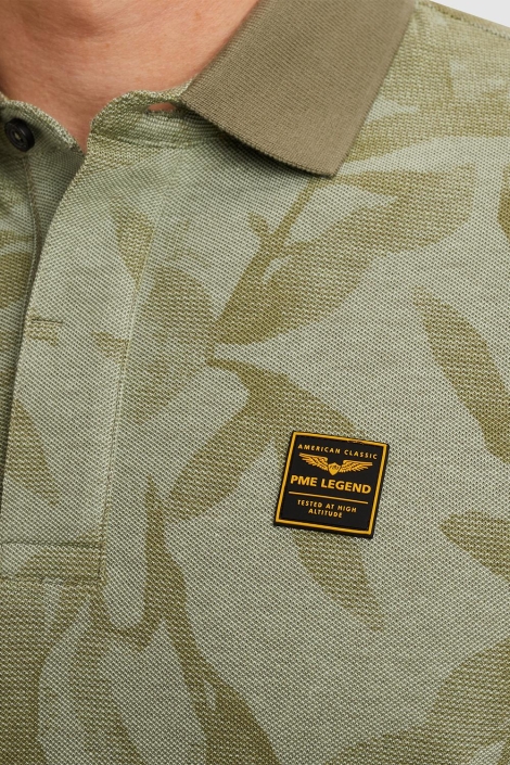 PME legend short sleeve polo two tone pique p